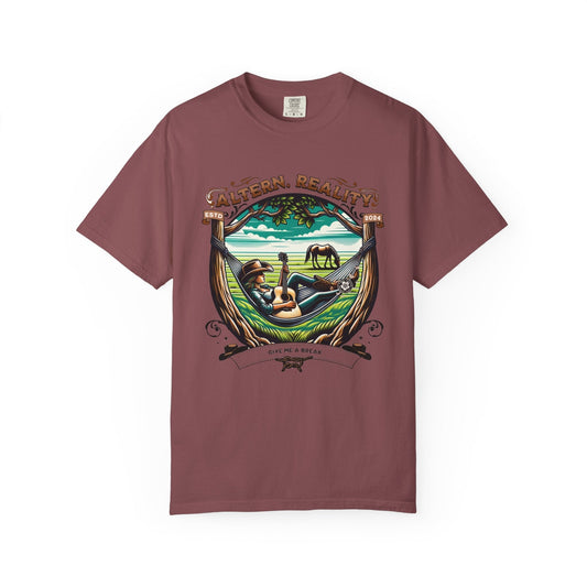 Guitar attitude design t-shirt - Relaxed cowgirl playful vibe