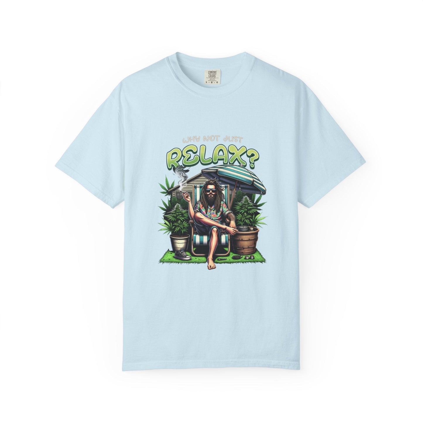 Smoking neighbor humoristic and relaxation design