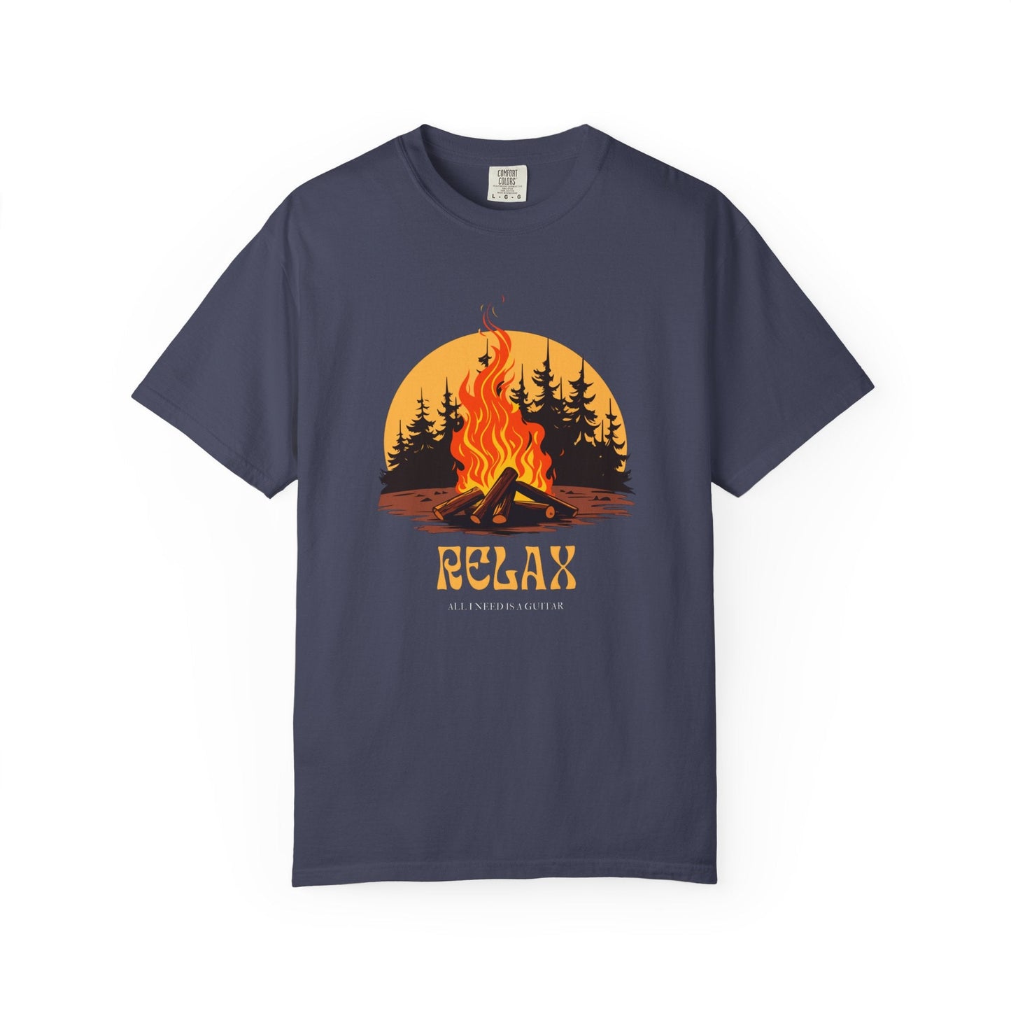Bonfire relax unisex t-shirt – nature Inspired camping tee