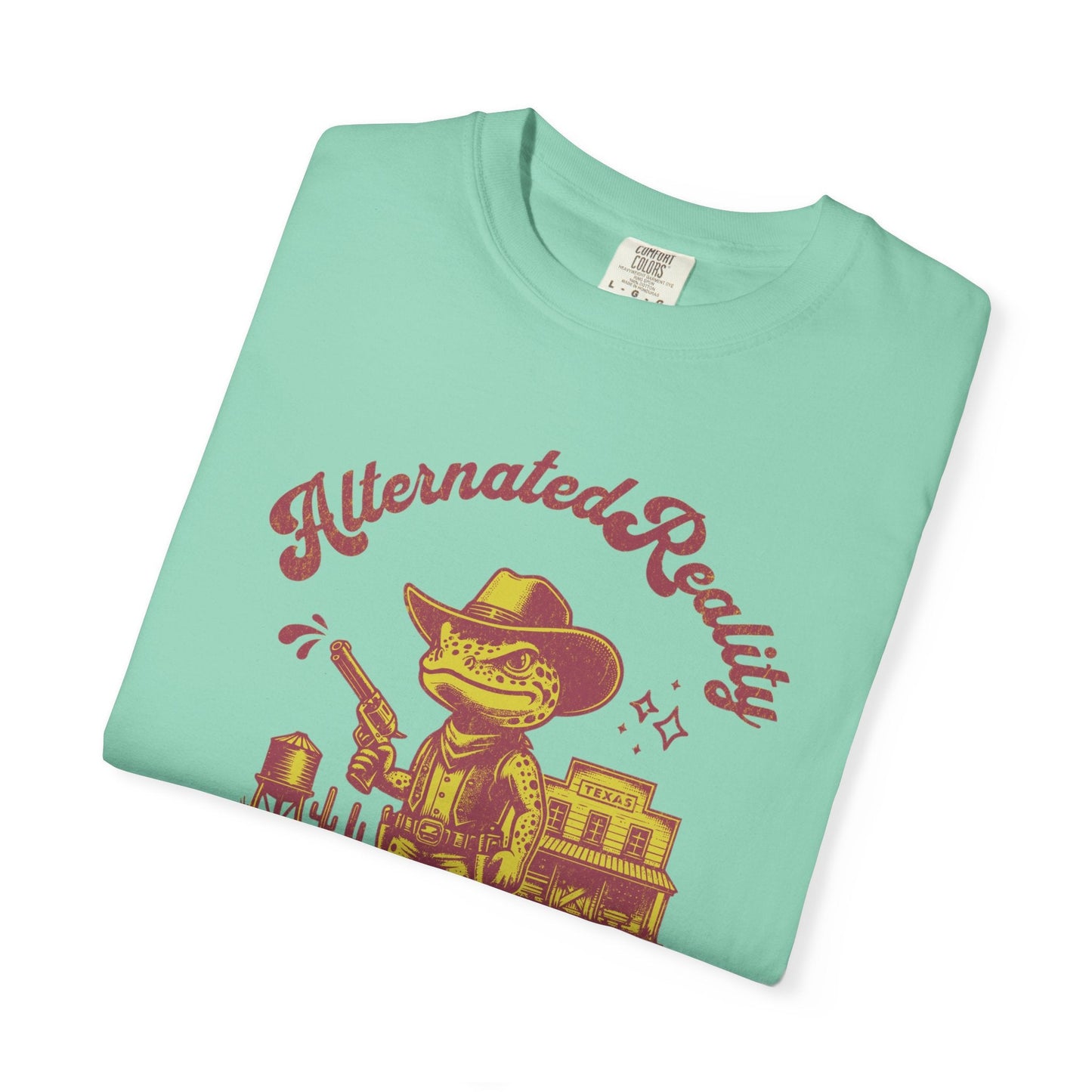 Graphic t-shirt - Alternated Reality frog cowboy contrasted print