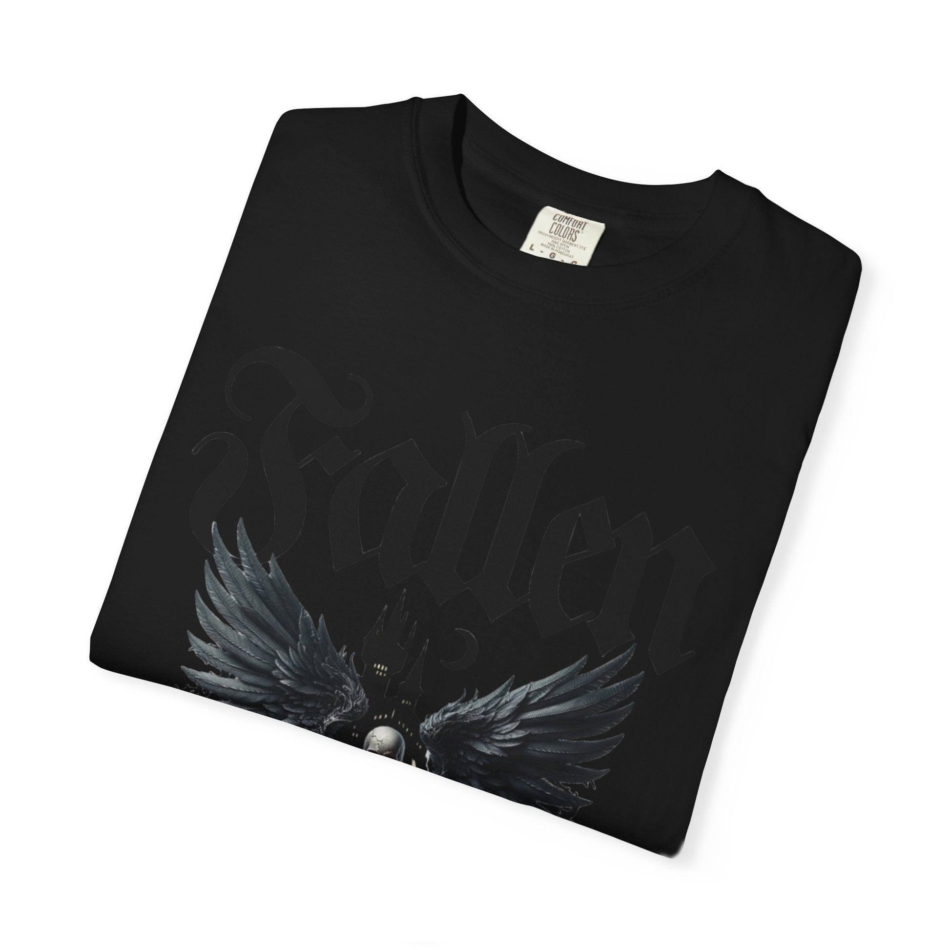 Fallen angel gothic t-shirt - Dark & Mystical Style - Rock attitude