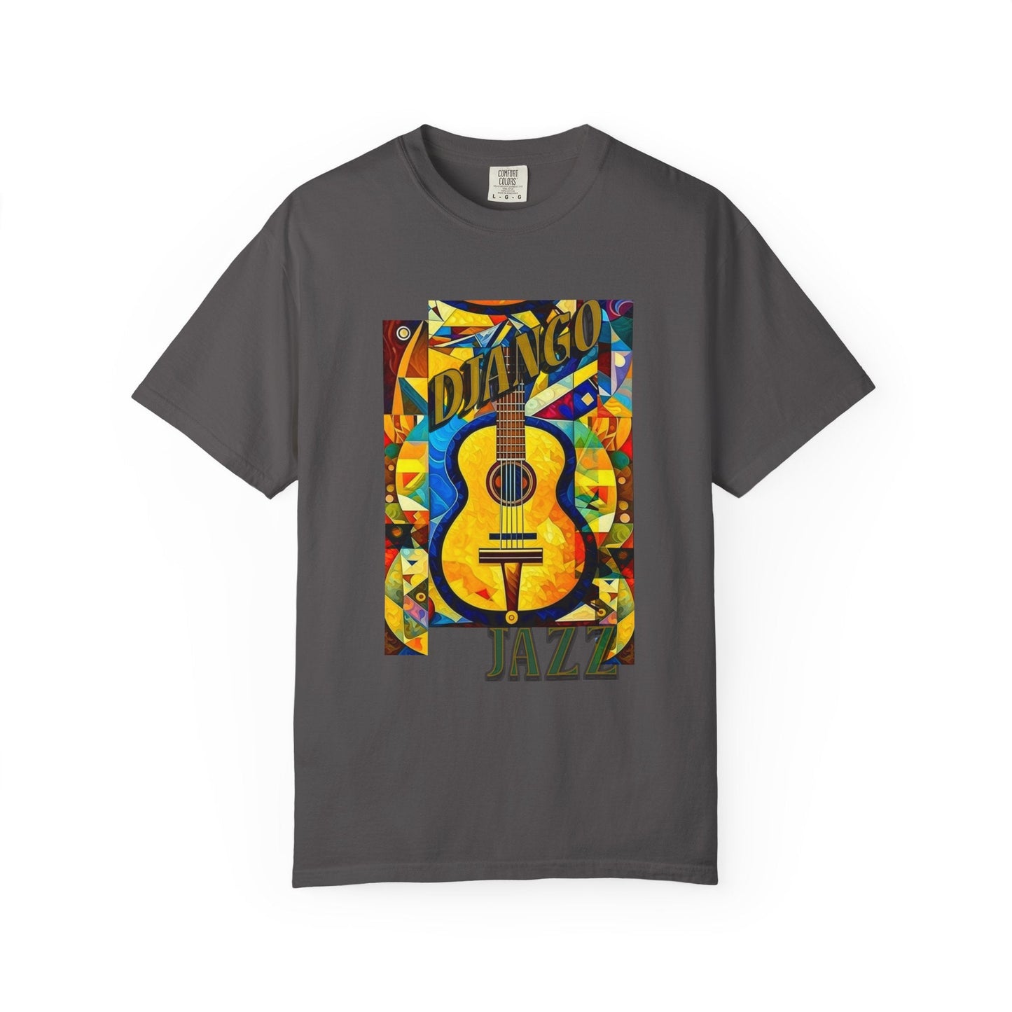 Music theme guitar jazz T-shirt for classic jazz enthusiasts