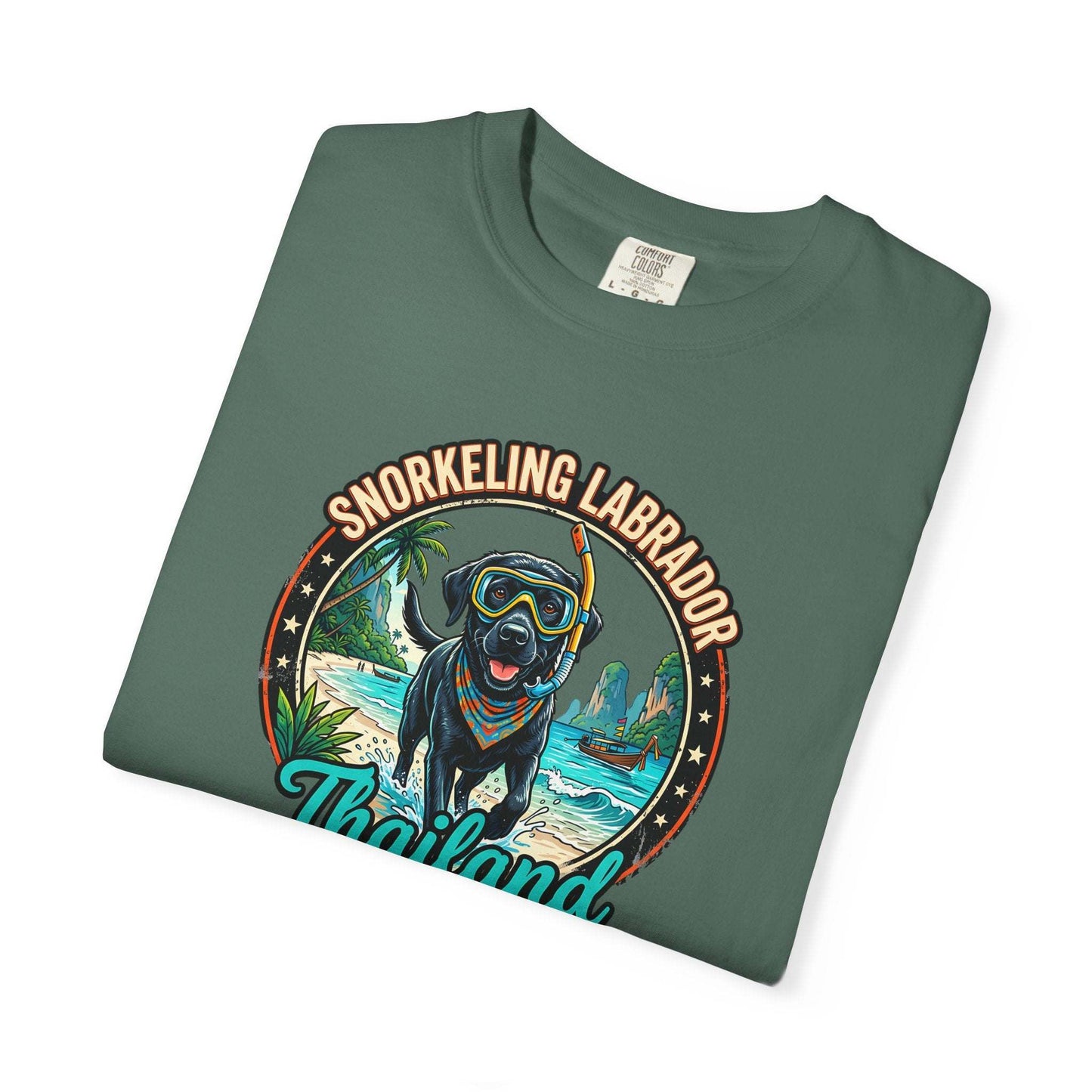Labrador Holidays in Thailand Fun Tee for Dogs Lovers