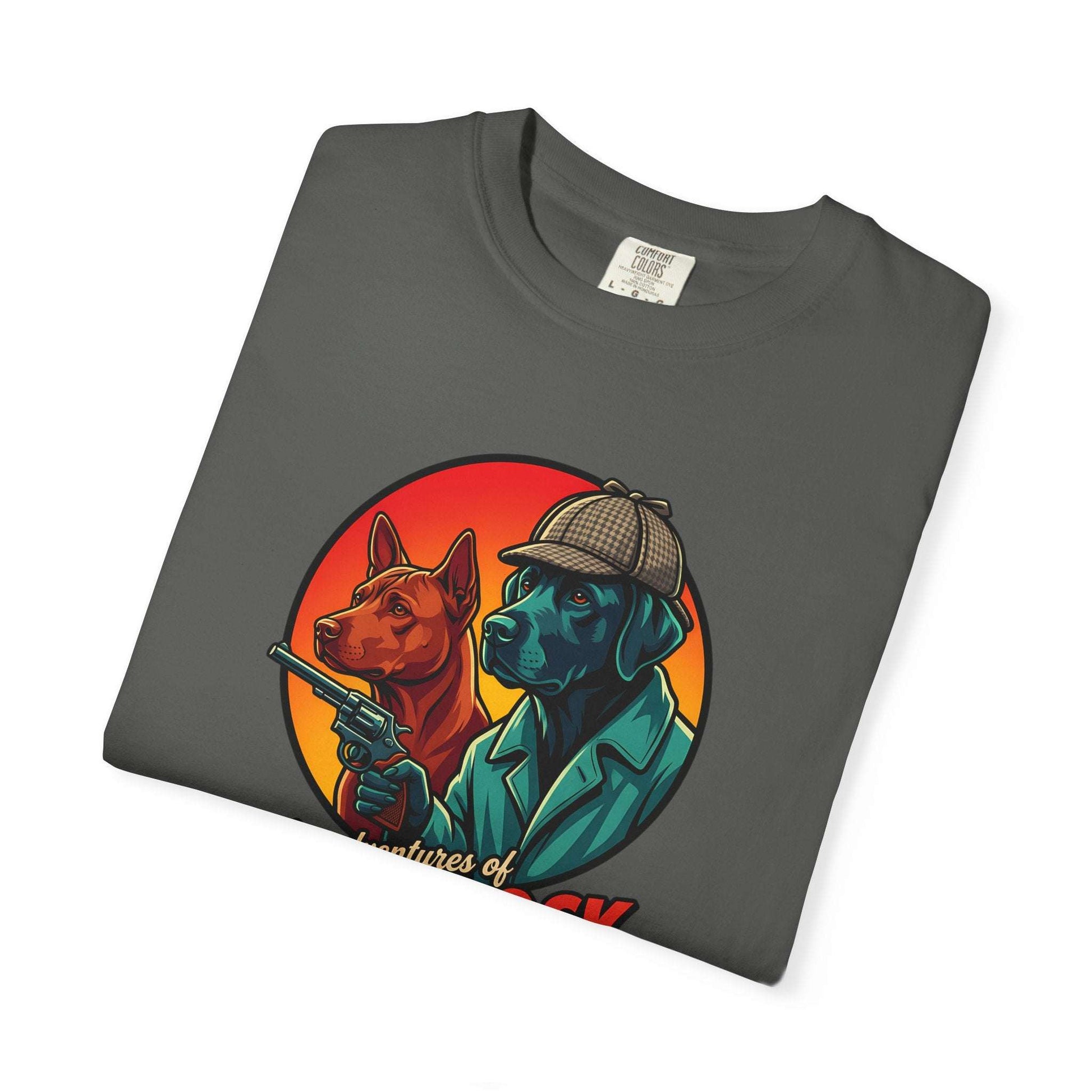 Sherlock Bones adventures Fun T-shirt for Dogs Lovers