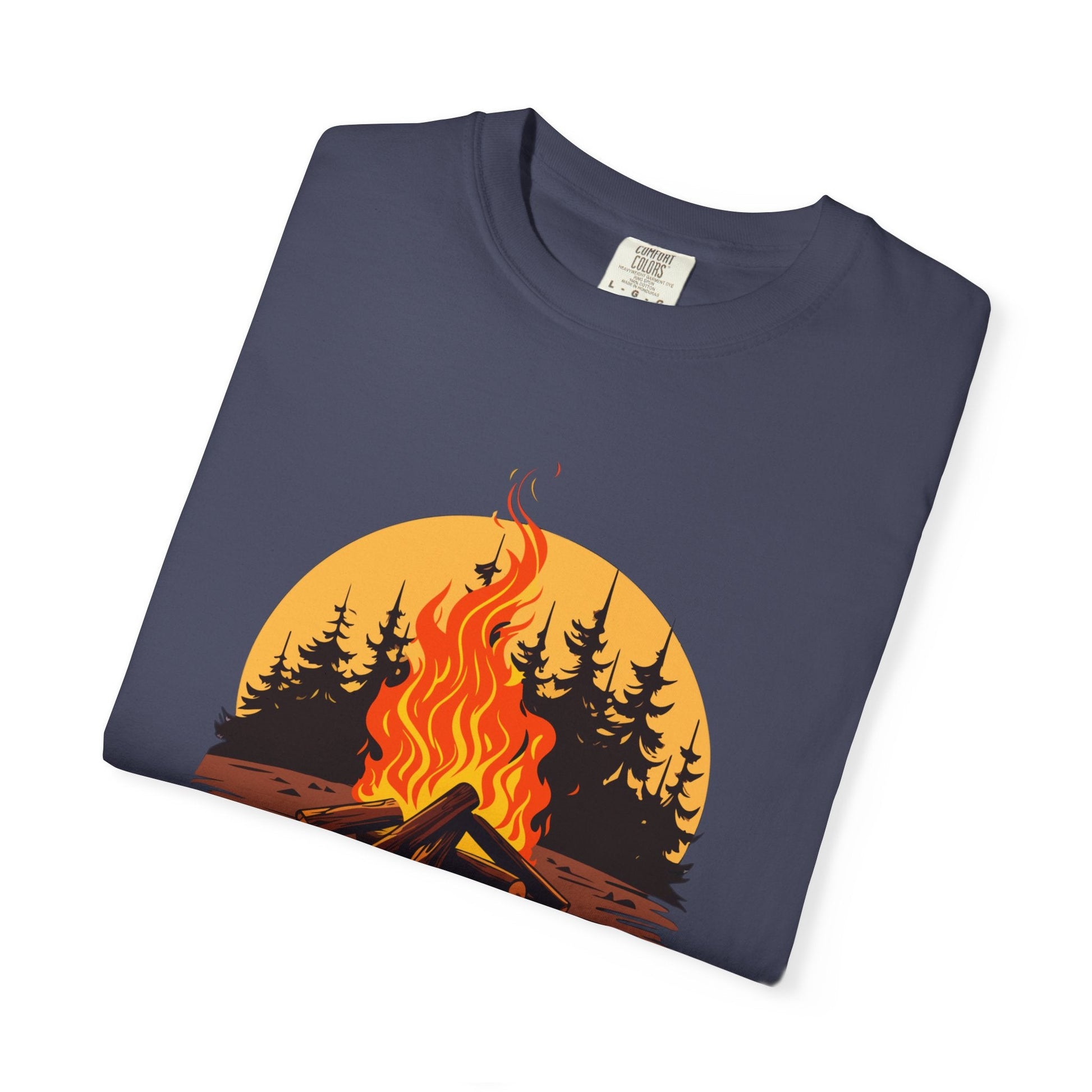 Bonfire relax unisex t-shirt – nature Inspired camping tee