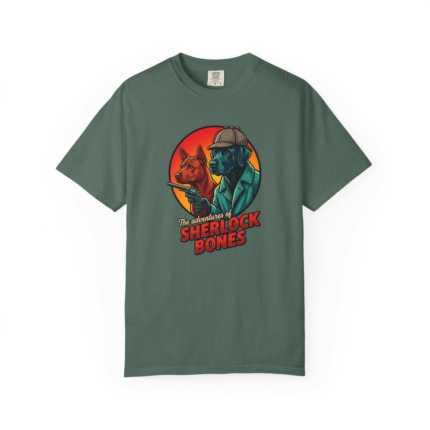 Sherlock Bones adventures Fun T-shirt for Dogs Lovers