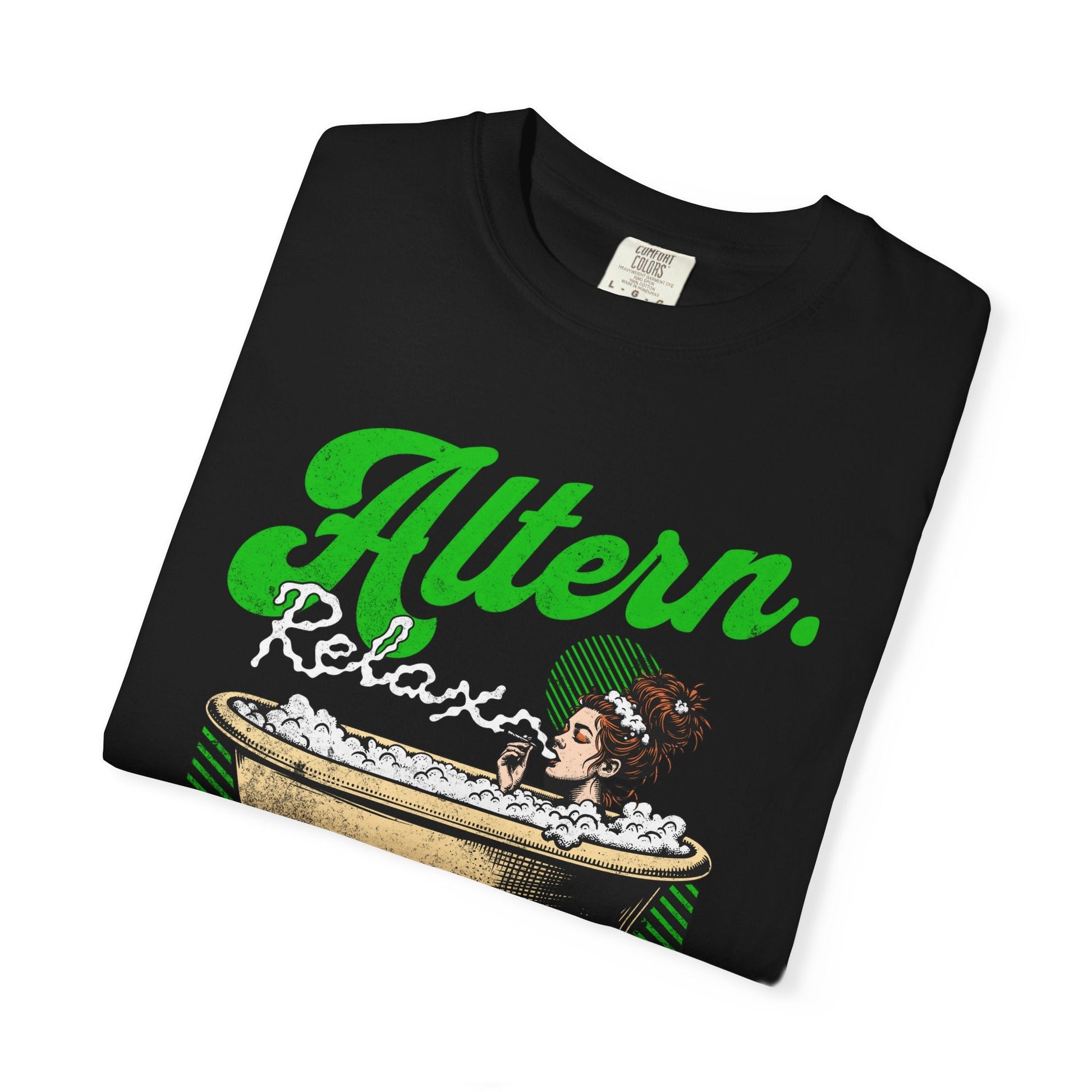 Vintage relaxation bath smoking vintage T-shirt - retro style comfort