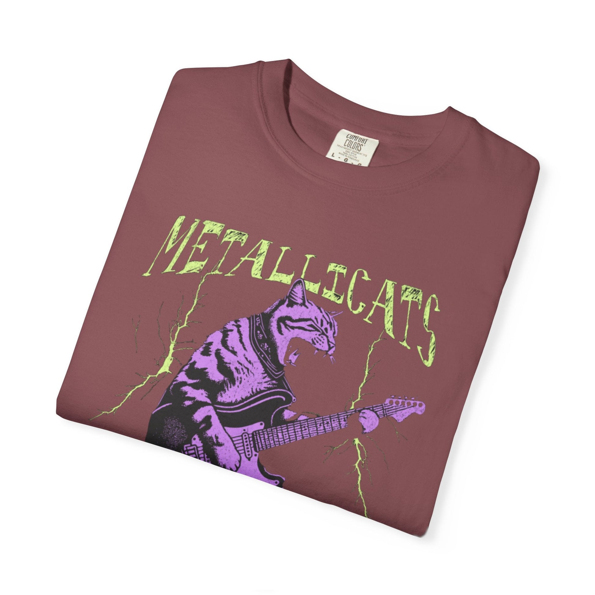 Metallicats  t-shirt vintage music apparel humour
