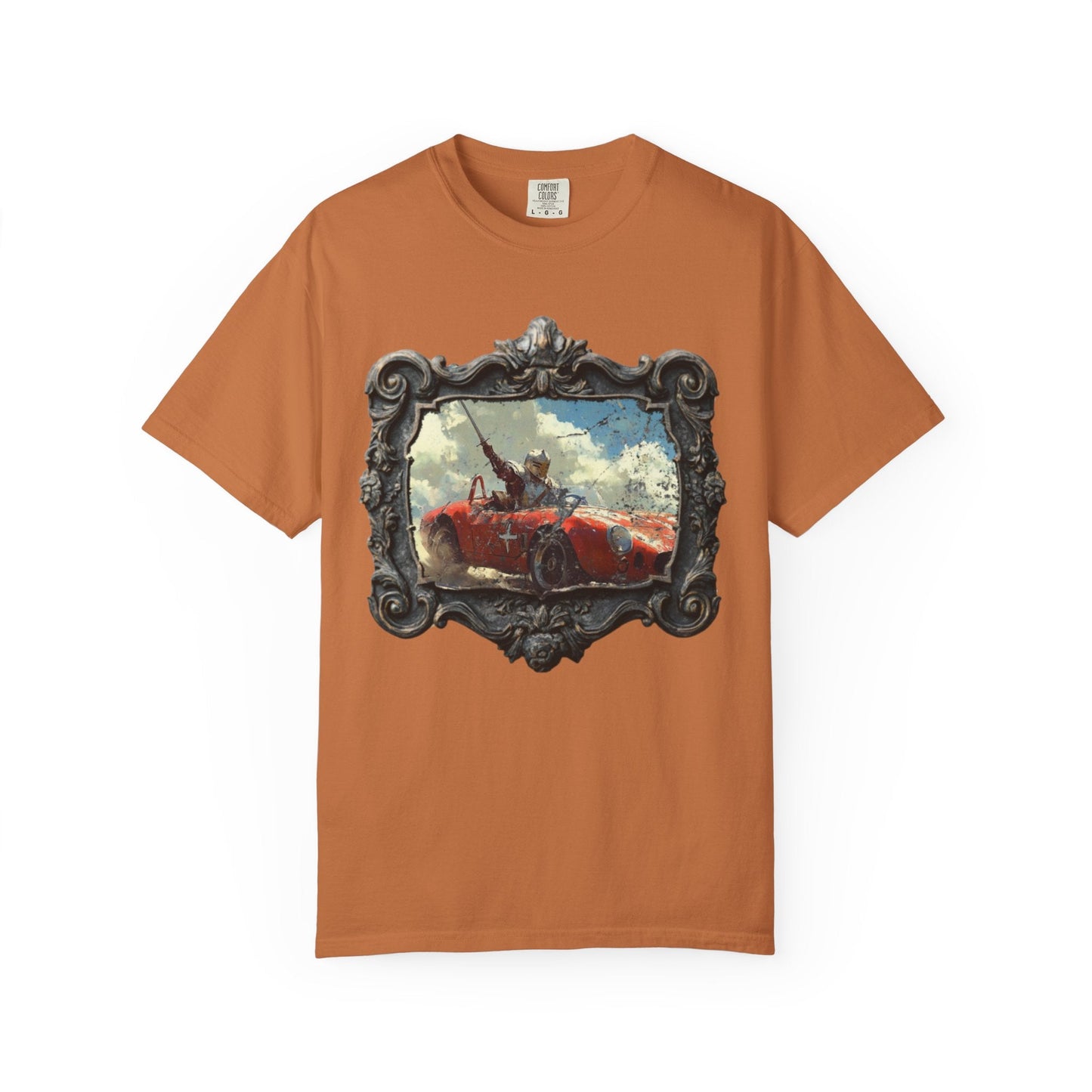 Anachronic knight car t-shirt - Cool vintage style for enthusiasts