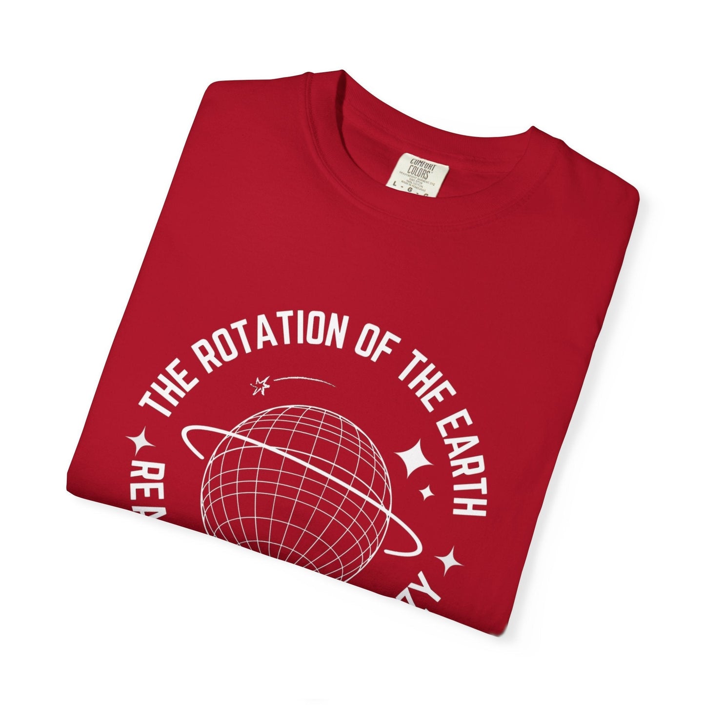Earth rotation t-shirt - Unique globe design for adventure lovers