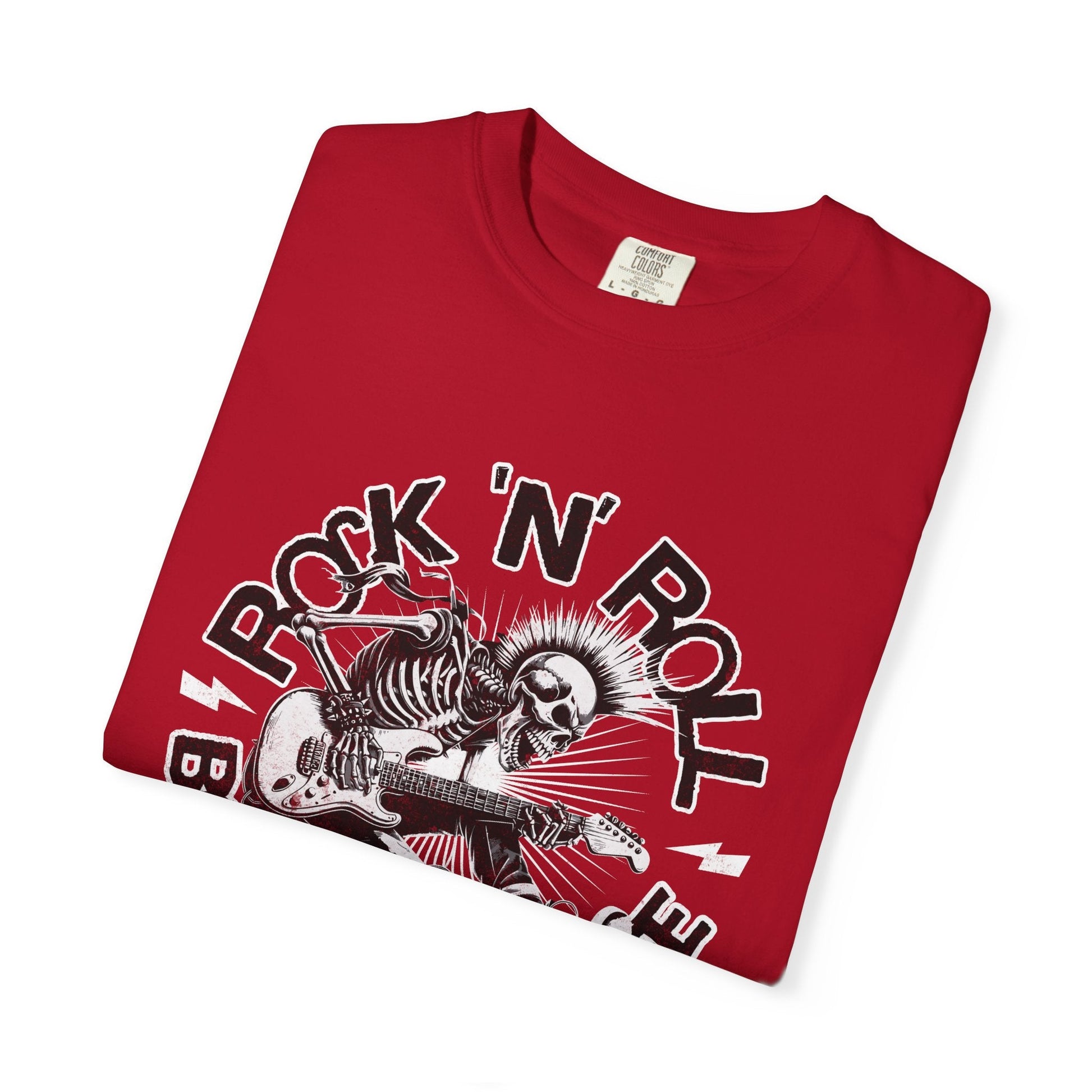 Rock n' roll cool skeleton guitar unisex T-shirt - edgy style