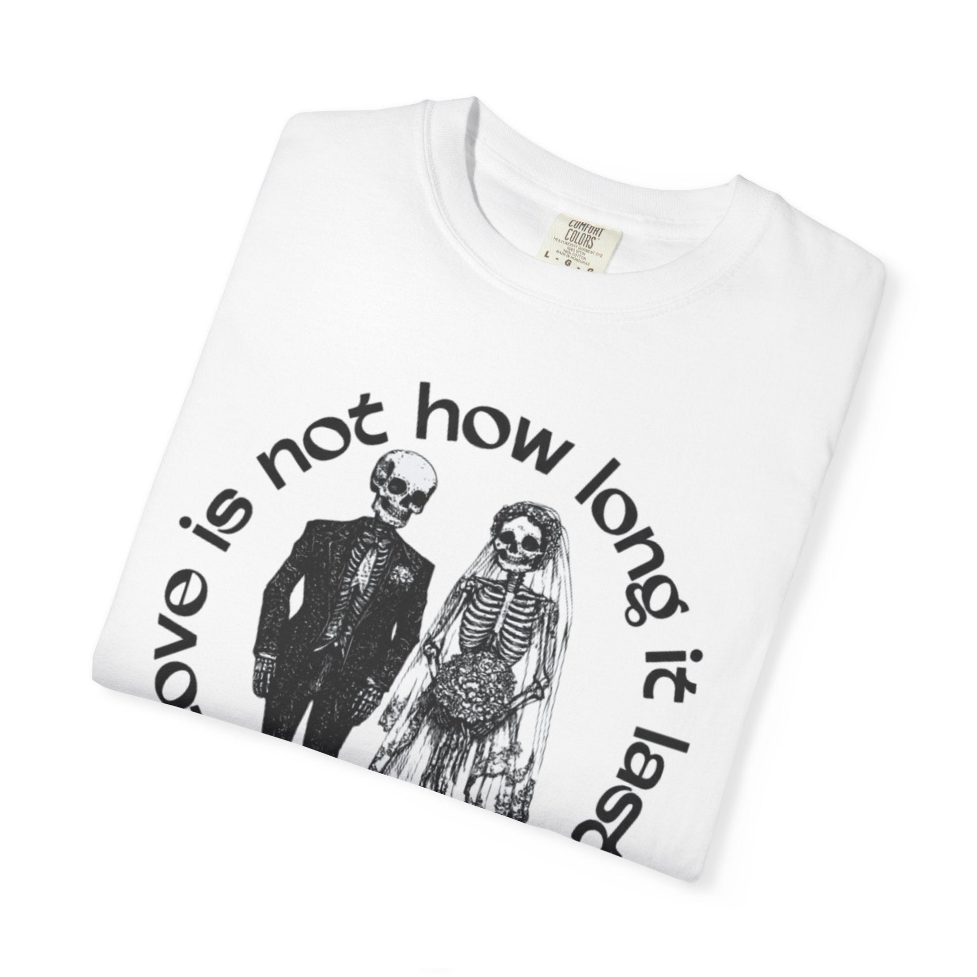 Skeleton wedding black unisex t-shirt | Unique gothic design