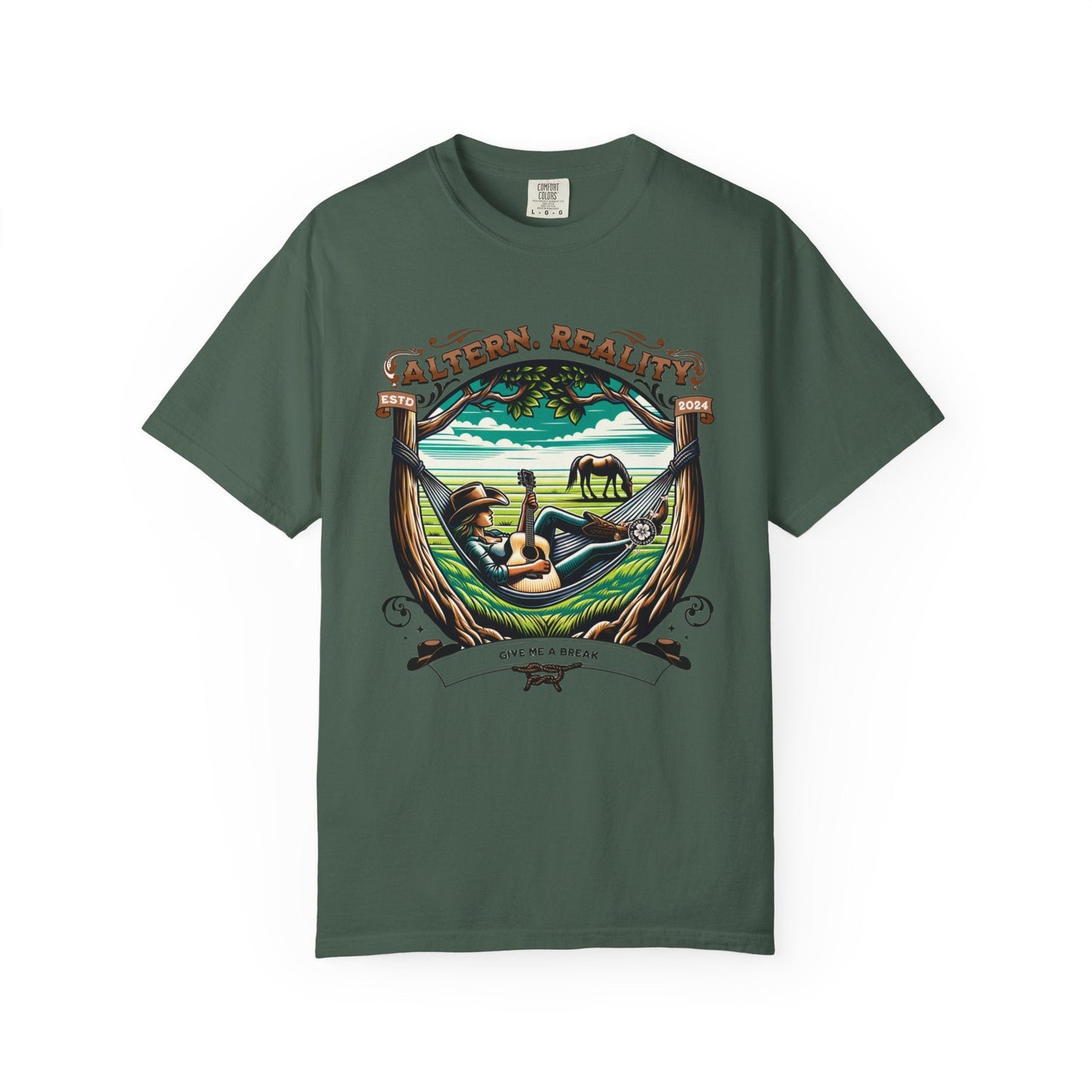 Guitar attitude design t-shirt - Relaxed cowgirl playful vibe