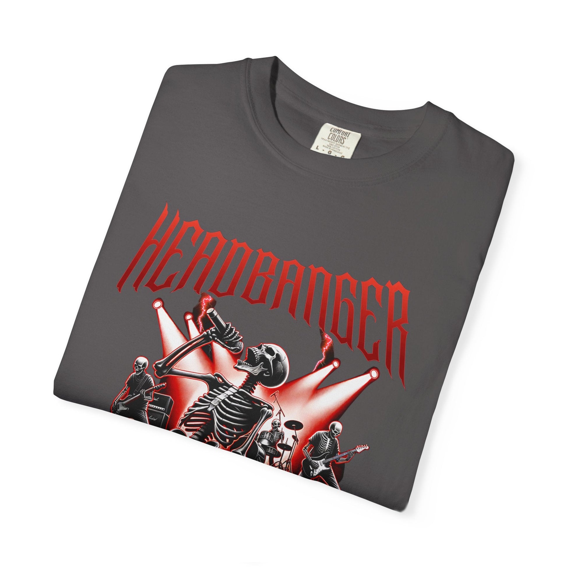 Headbanger rockers T-shirt for heavy metal fans - Show must go on