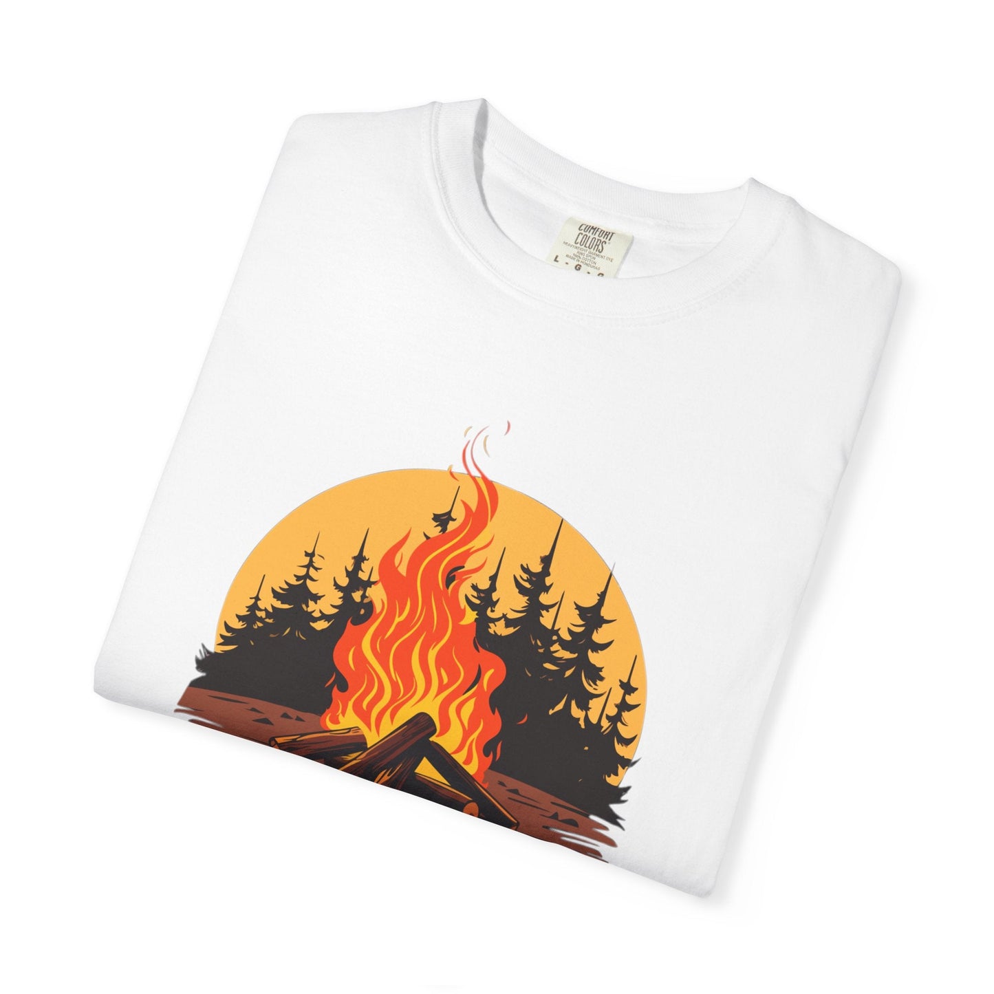 Bonfire relax unisex t-shirt – nature Inspired camping tee