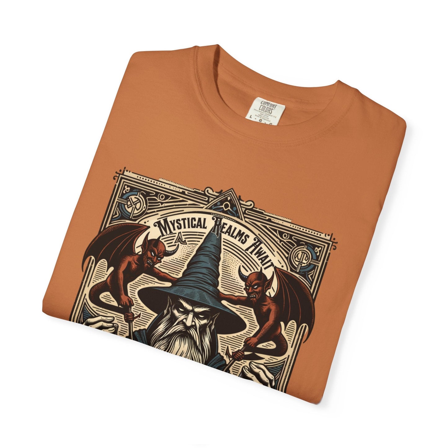 Wizard mystical t-shirt: Fantasy graphic design for magic fans