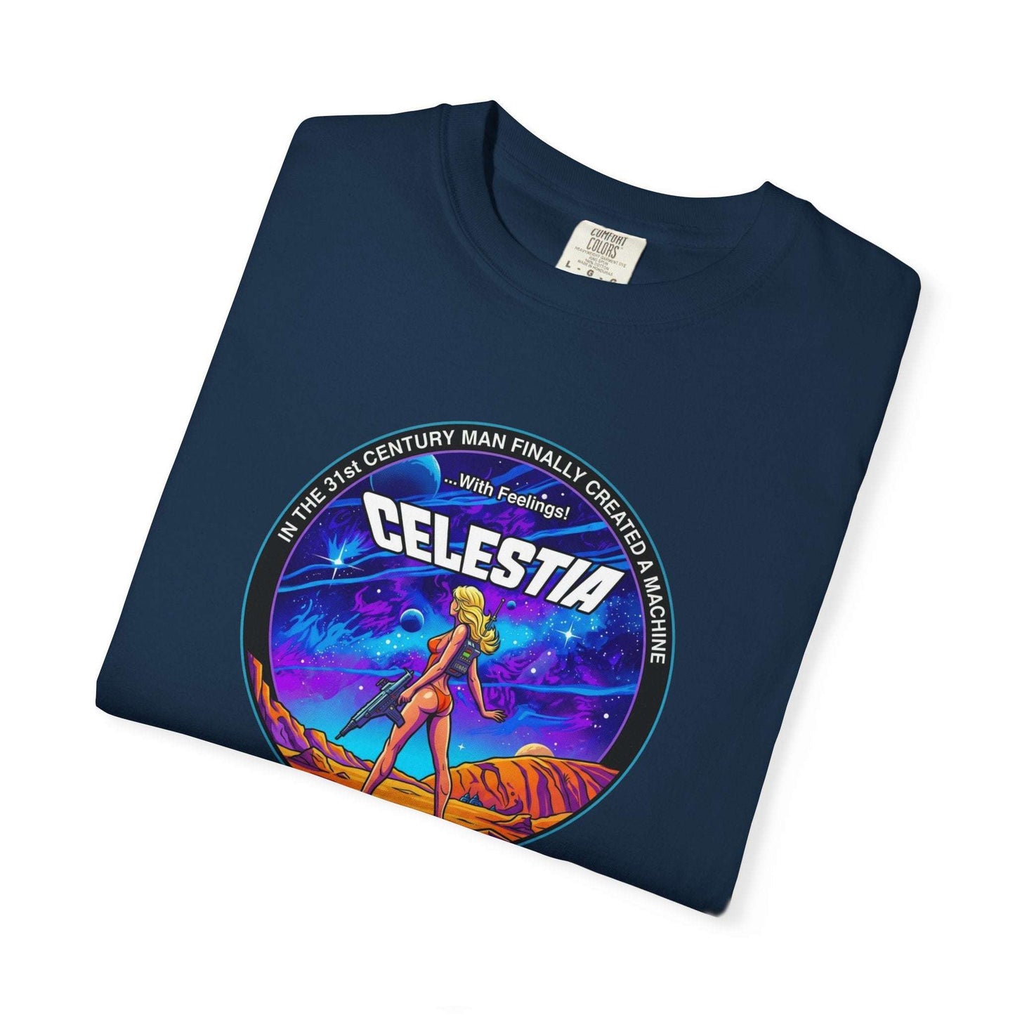 Celestia – Galactic Warrior Humorous T-Shirt