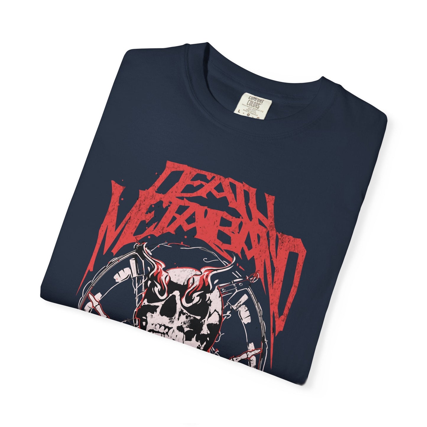 Metal head t-shirt - Unisex tee with crossed blades & skull design
