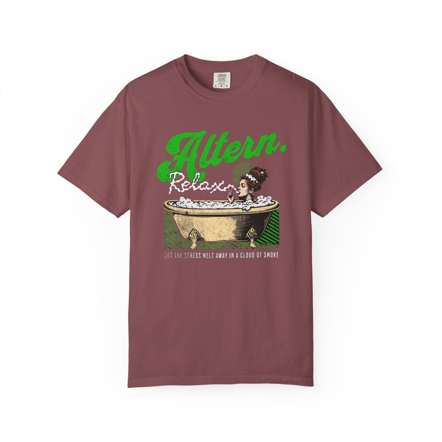 Vintage relaxation bath smoking vintage T-shirt - retro style comfort
