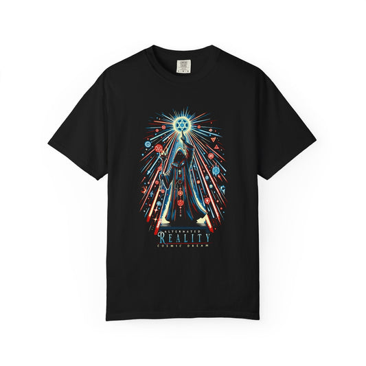 Spiritual wizard t-shirt - Mystical fantasy graphic 100% cotton tee 