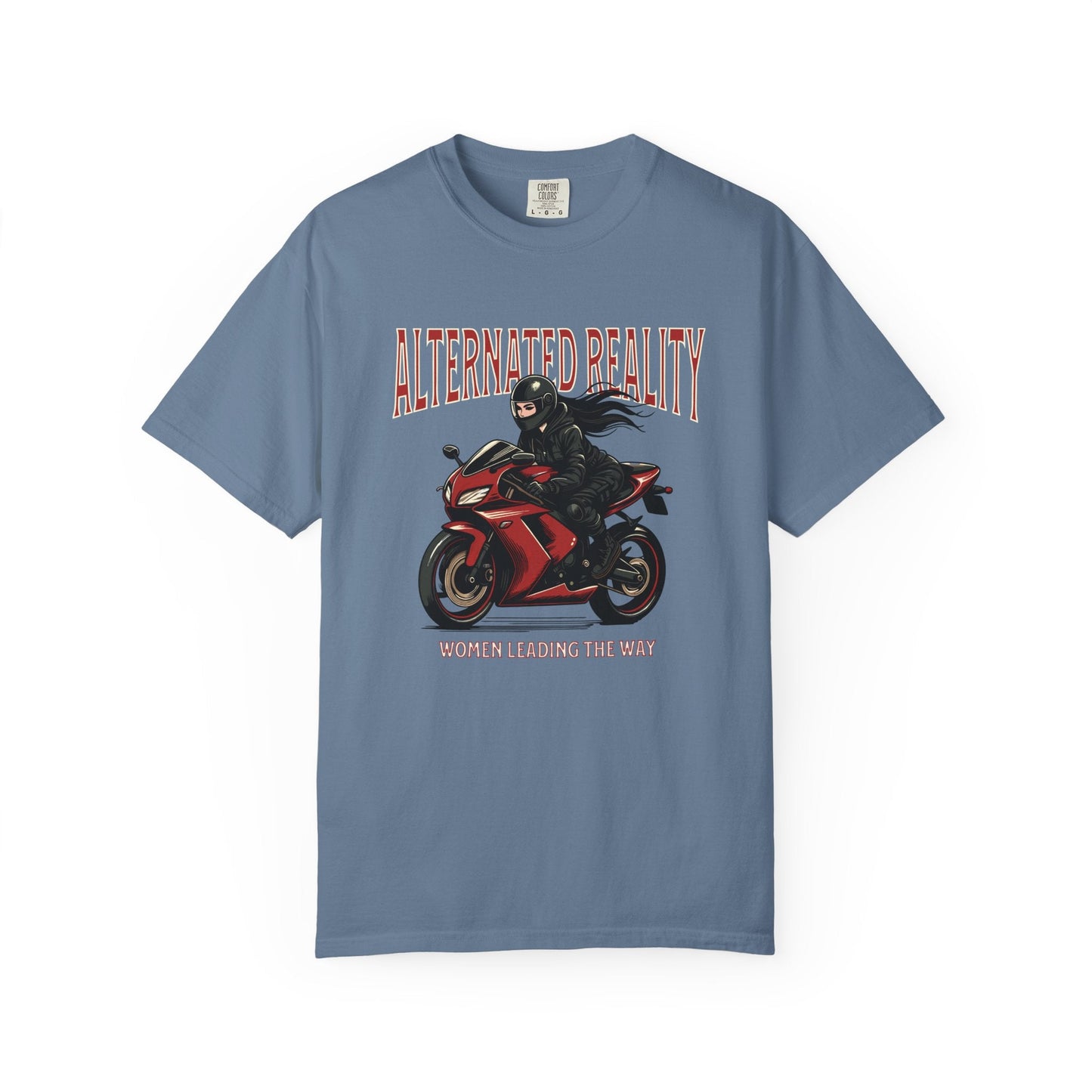 Woman Biker t- shirt - Empowerment & vintage style