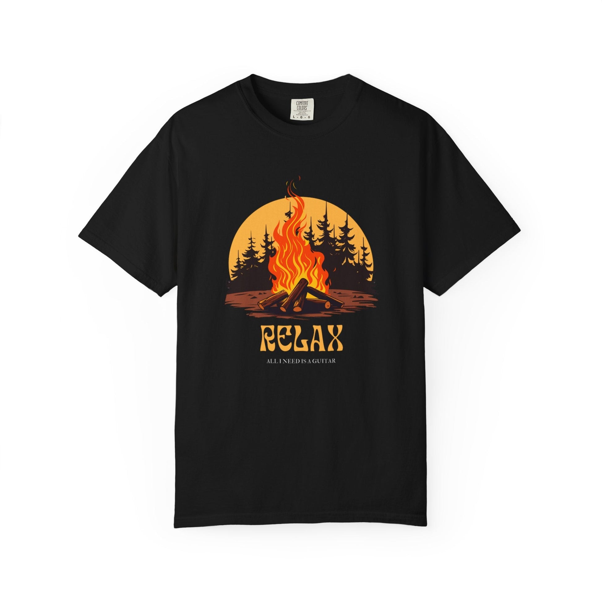 Bonfire relax unisex t-shirt – nature Inspired camping tee