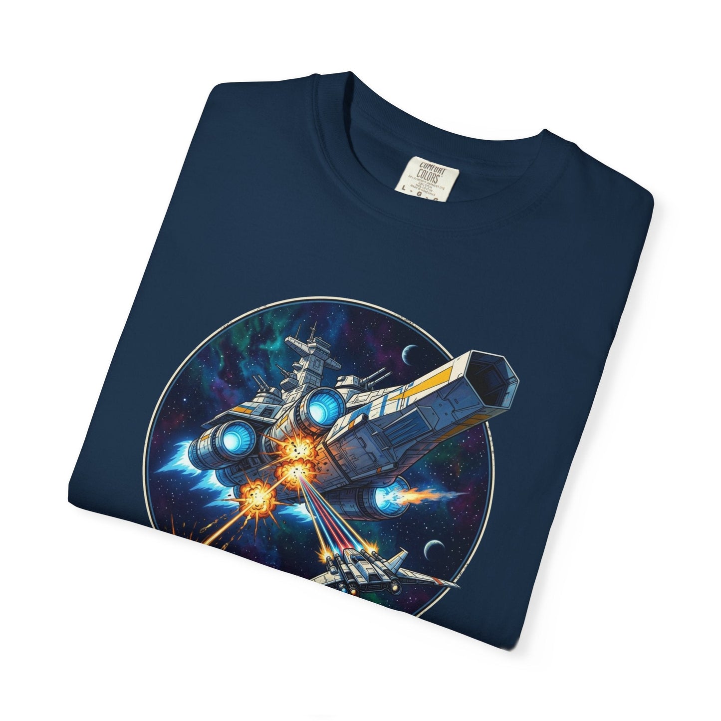 Against the Odds T-Shirt – Spaceship Battle Design - For Sci-Fi fans!