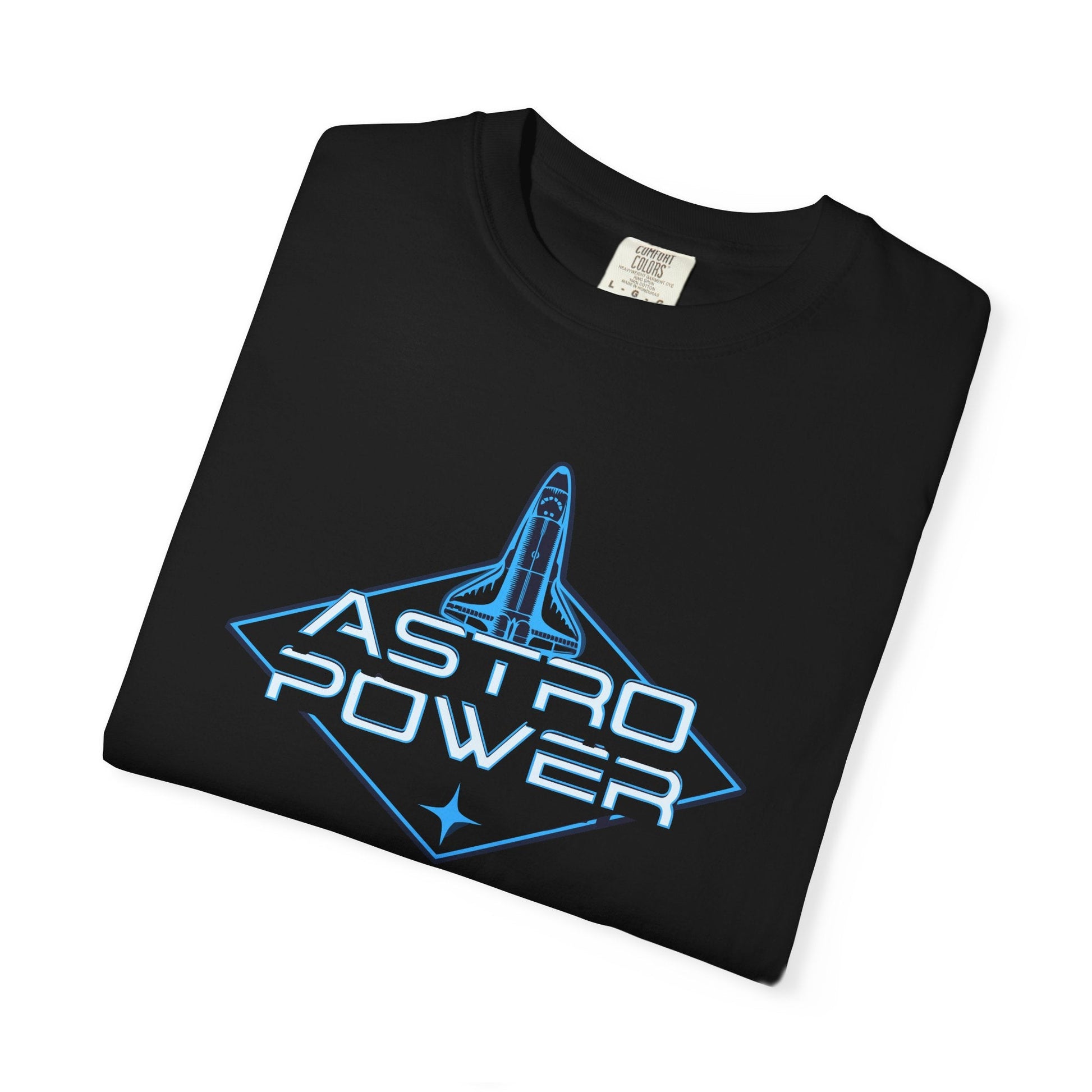 Astro Power unisex t-shirt with space shuttle design | Bold graphic tee