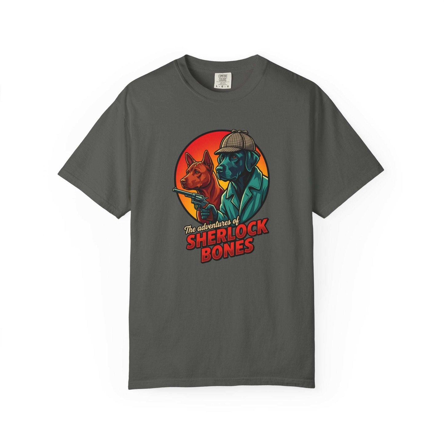 Sherlock Bones adventures Fun T-shirt for Dogs Lovers