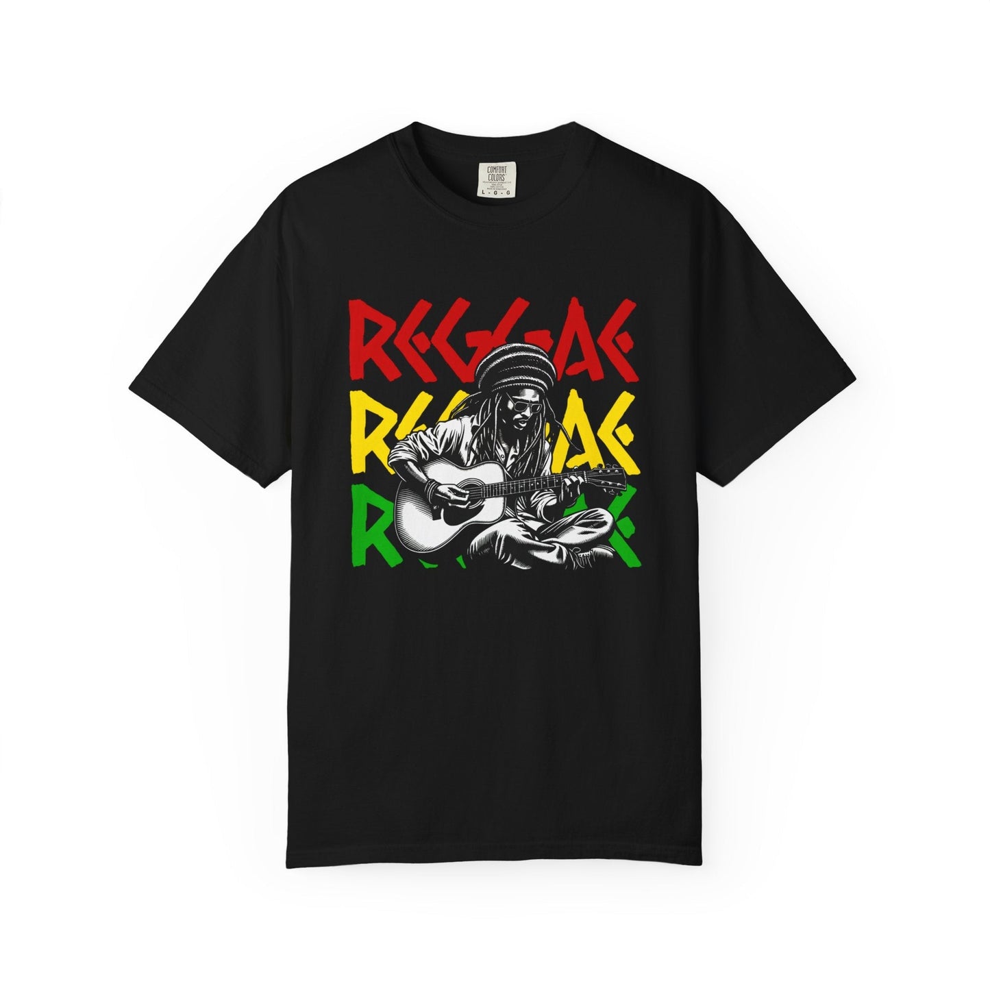 Rasta reggae t-shirt - Vibrant music lover's casual cotton  cool tee 