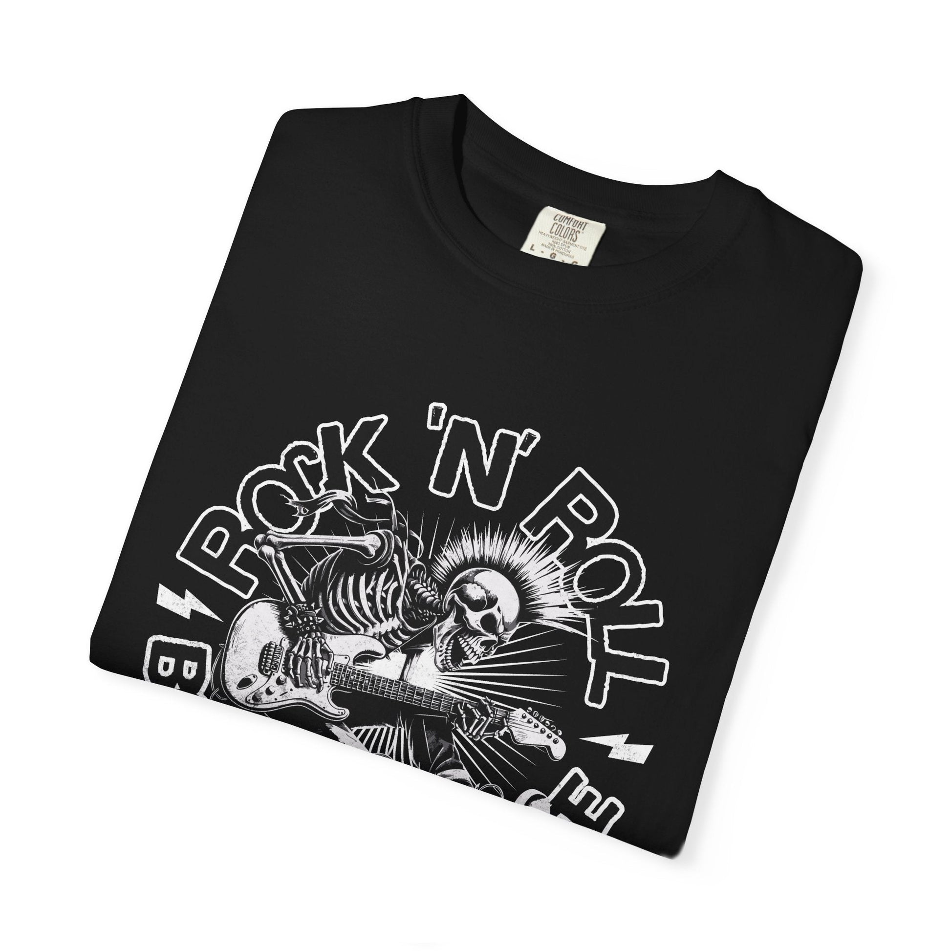 Rock n' roll cool skeleton guitar unisex T-shirt - edgy style