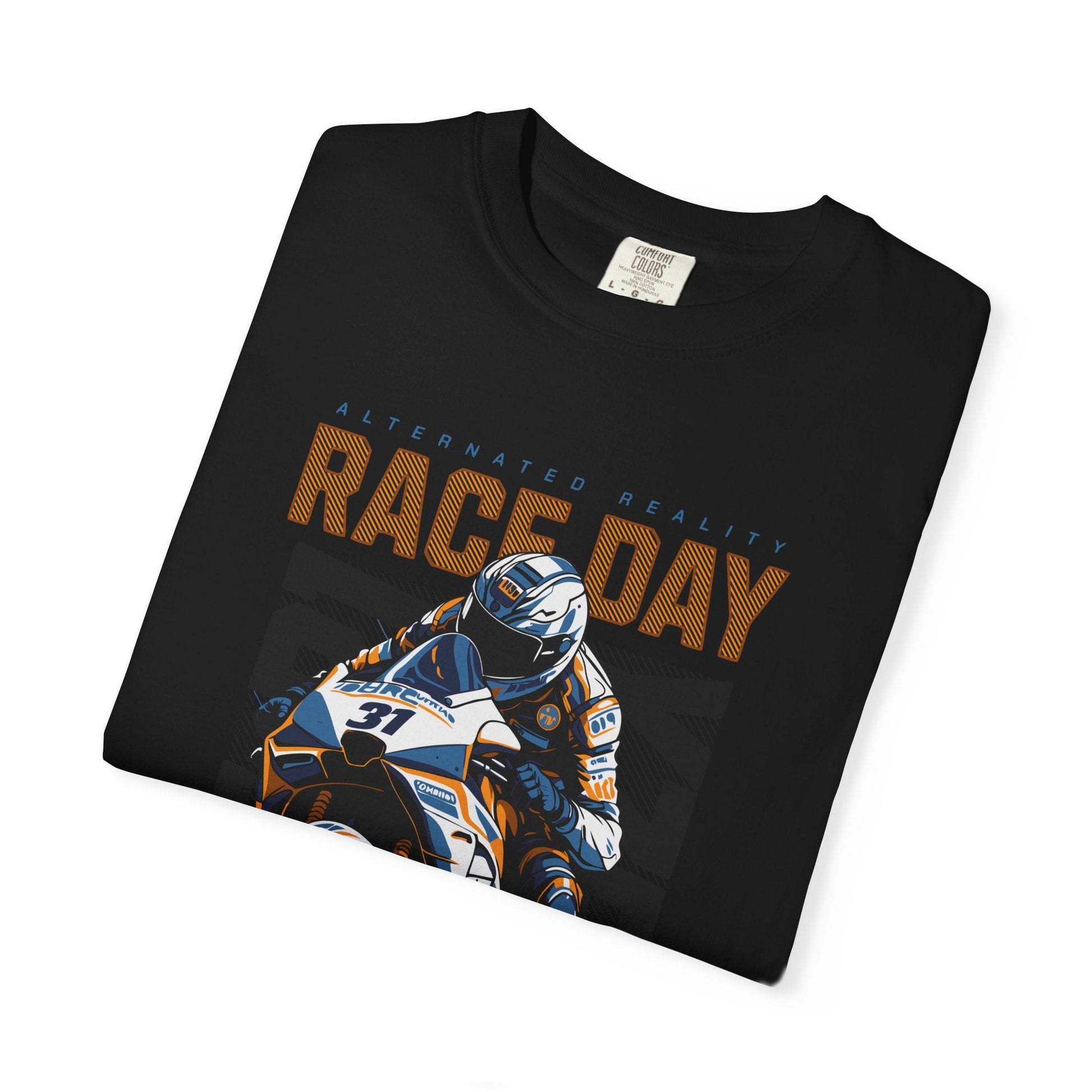 Motorcycle race t-shirt - Graphic design apparel, unisex