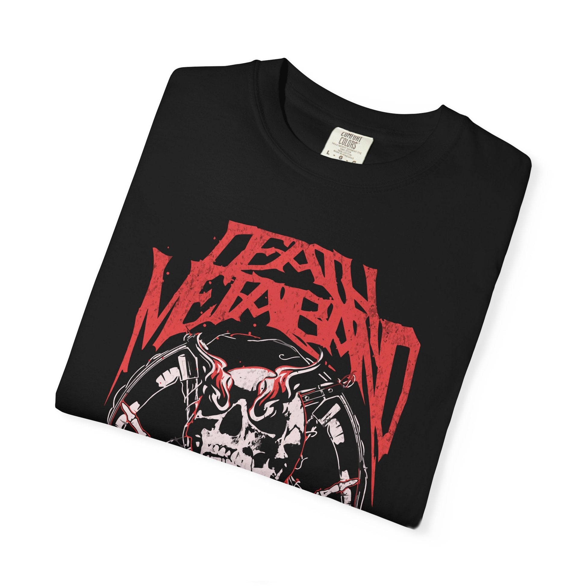 Metal head t-shirt - Unisex tee with crossed blades & skull design