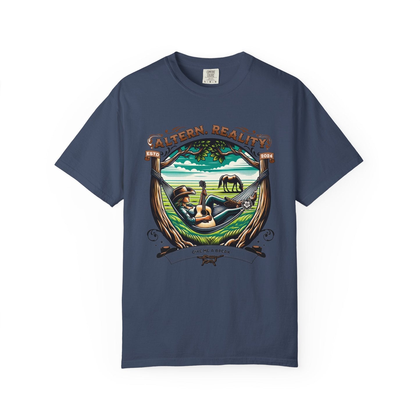 Guitar attitude design t-shirt - Relaxed cowgirl playful vibe