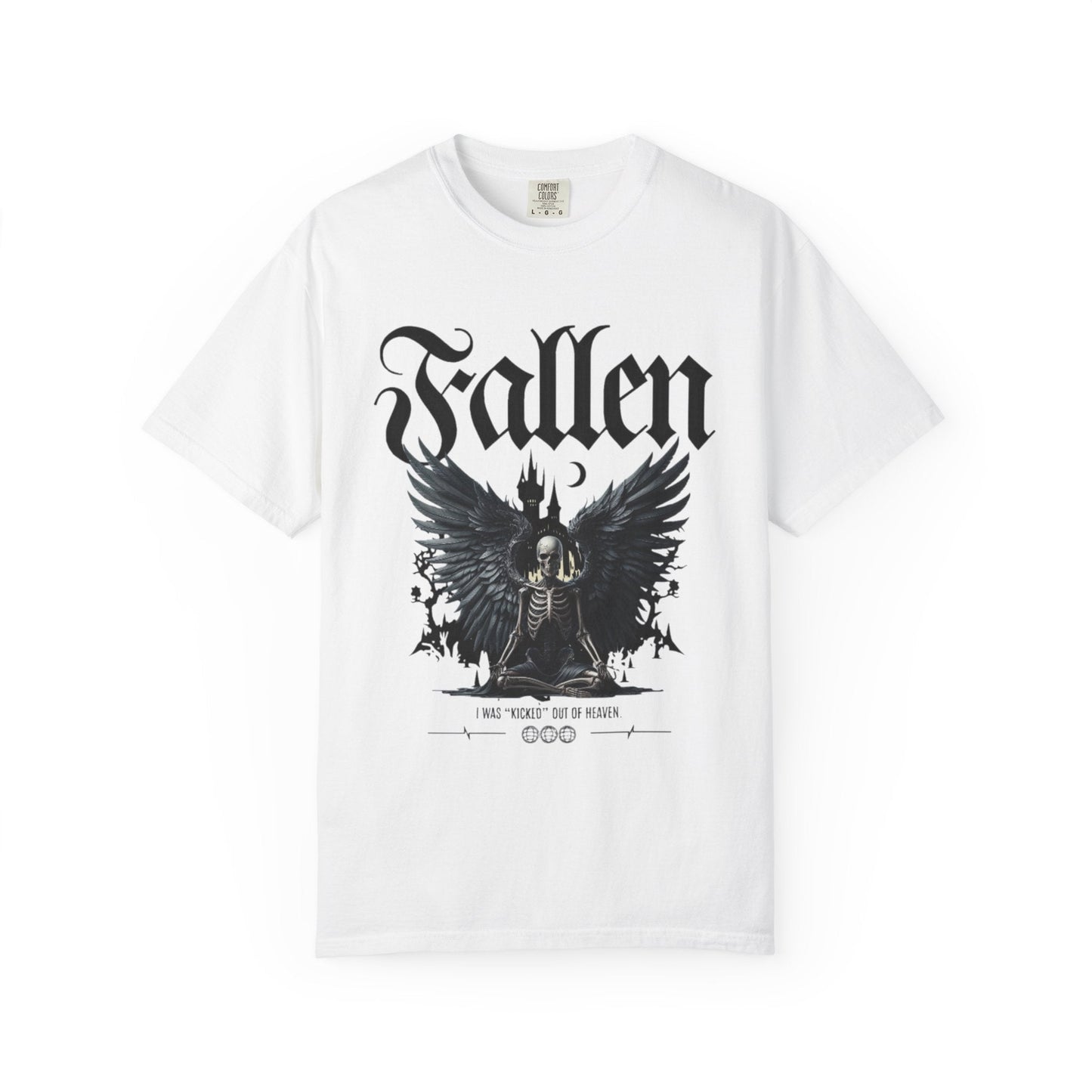 Fallen angel gothic t-shirt - Dark & Mystical Style - Rock attitude