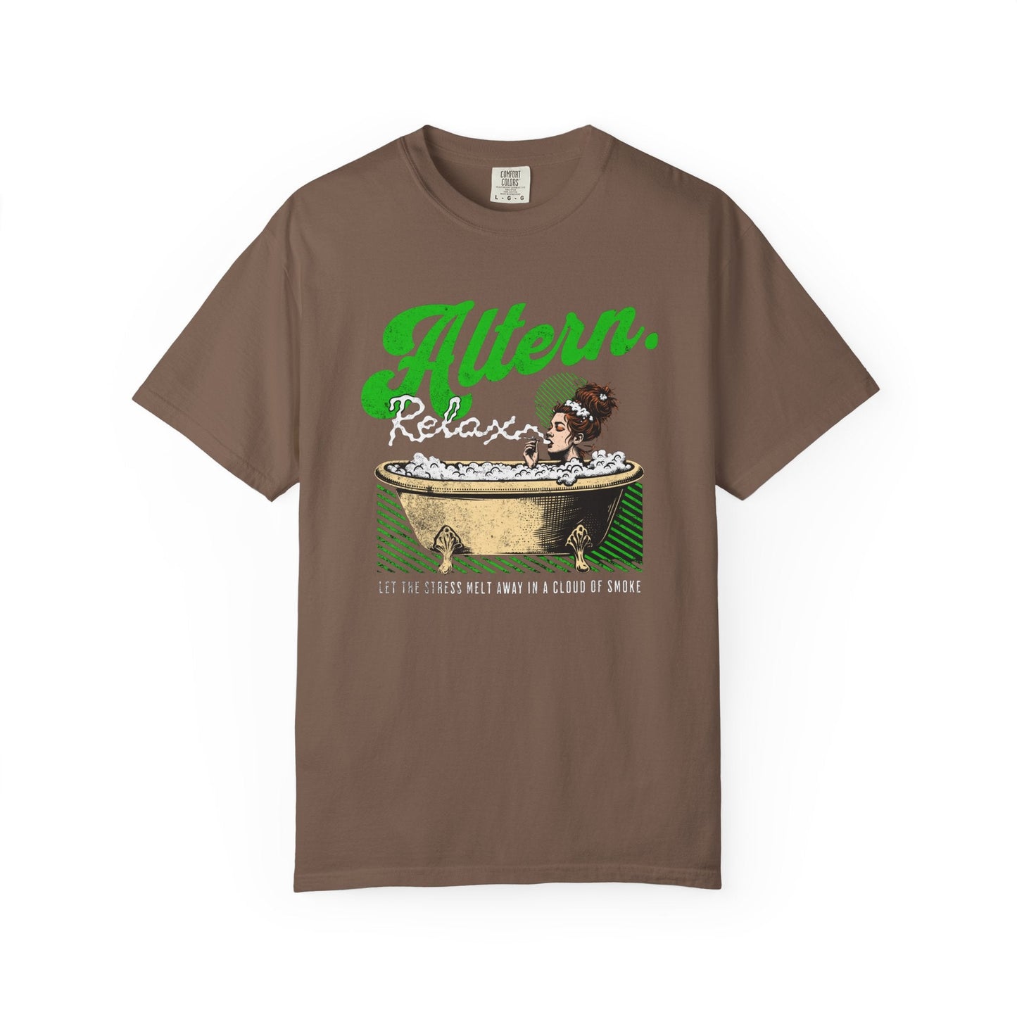 Vintage relaxation bath smoking vintage T-shirt - retro style comfort