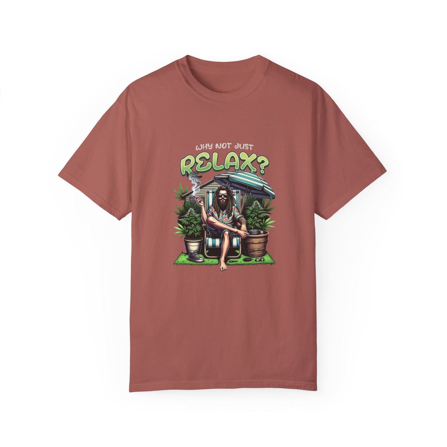Smoking neighbor humoristic and relaxation design