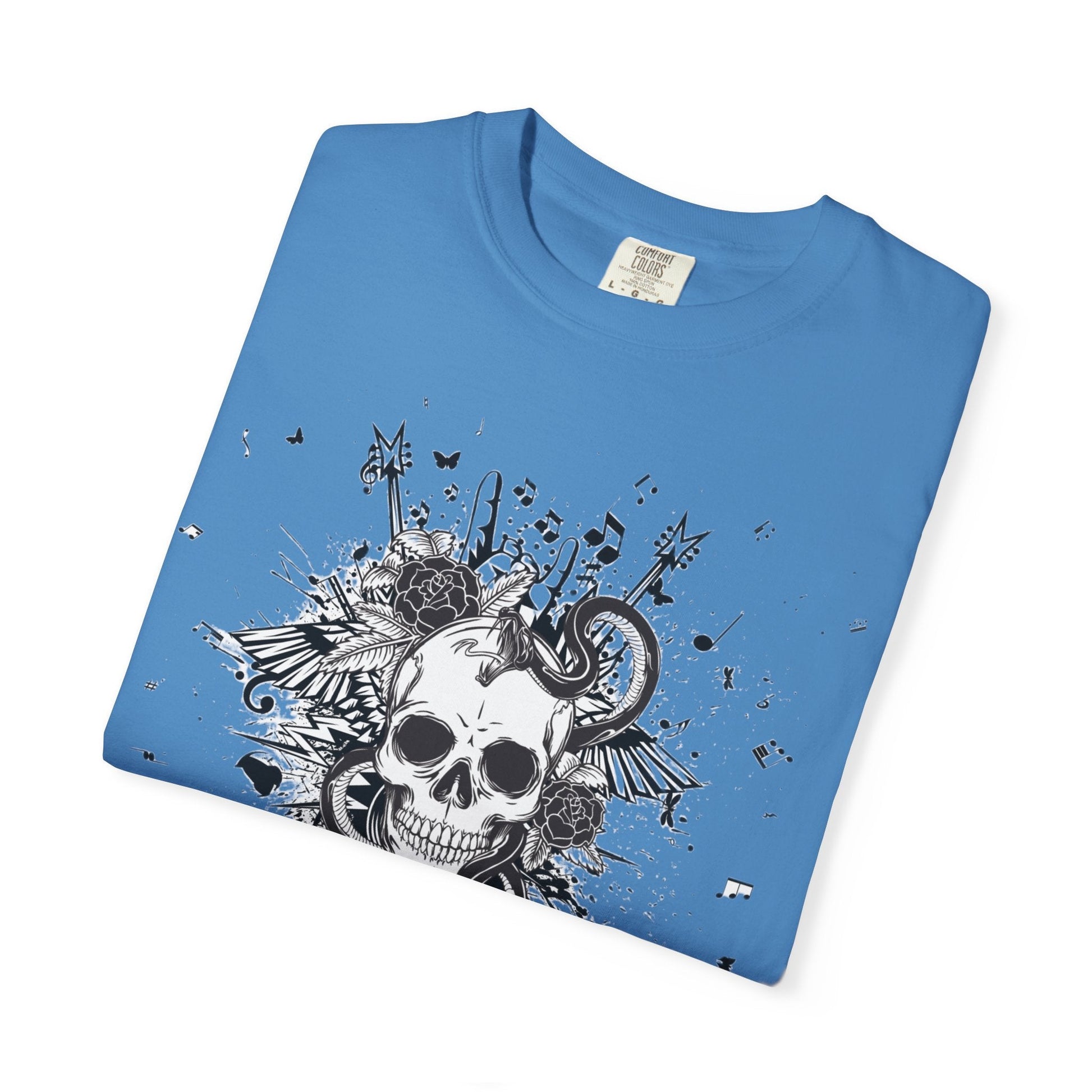 Skull butterfly t-shirt - Edgy grunge style rock 'n' roll for all
