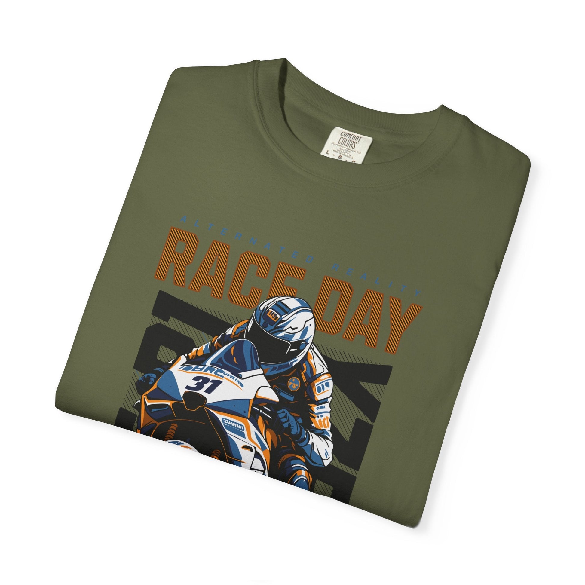 Motorcycle race t-shirt - Graphic design apparel, unisex