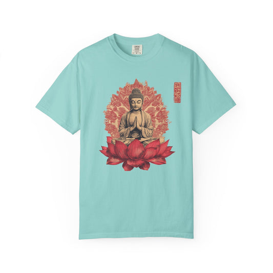 Meditation lotus t-shirt - Peaceful spiritual wear - 100% Cotton