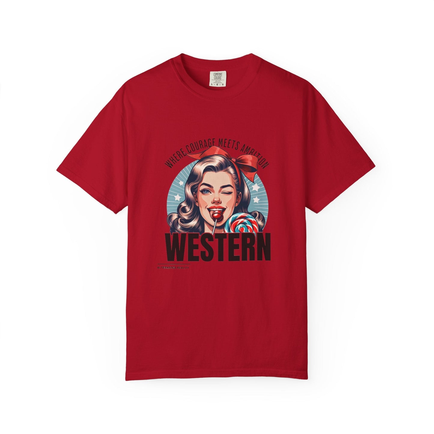 Vintage western adventure t-shirt for audacious style