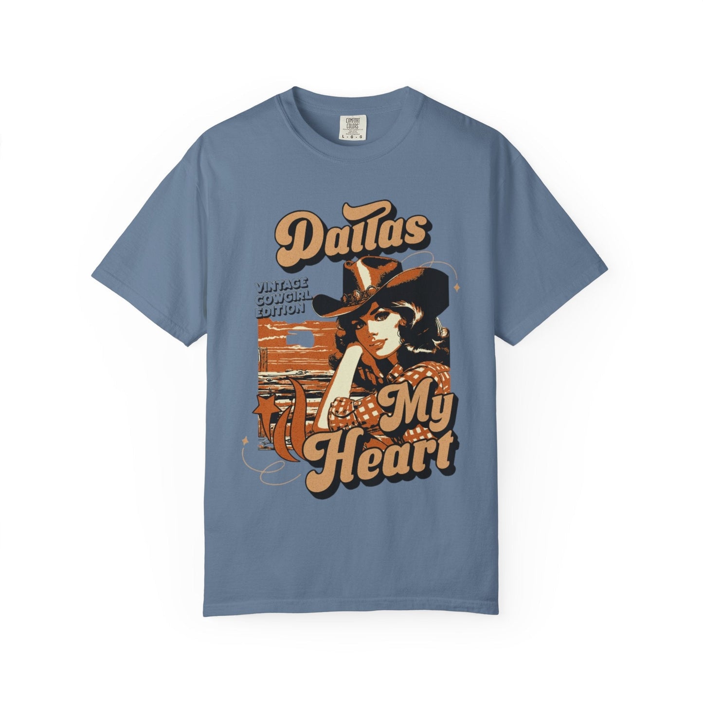 Western retro Dallas my heart t-shirt for vintage lovers