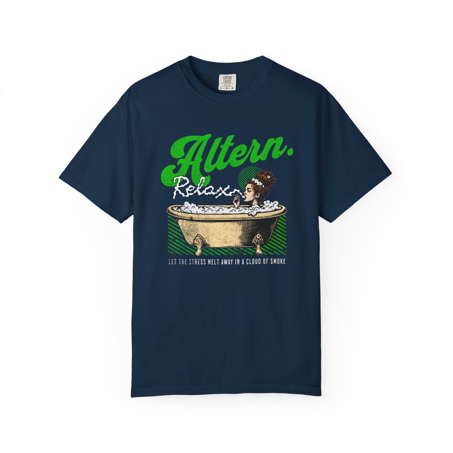 Vintage relaxation bath smoking vintage T-shirt - retro style comfort