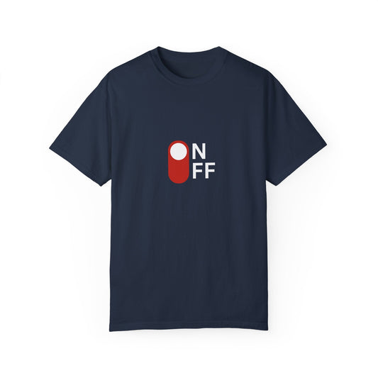 Switch button T-shirt unisex with geometric pattern design