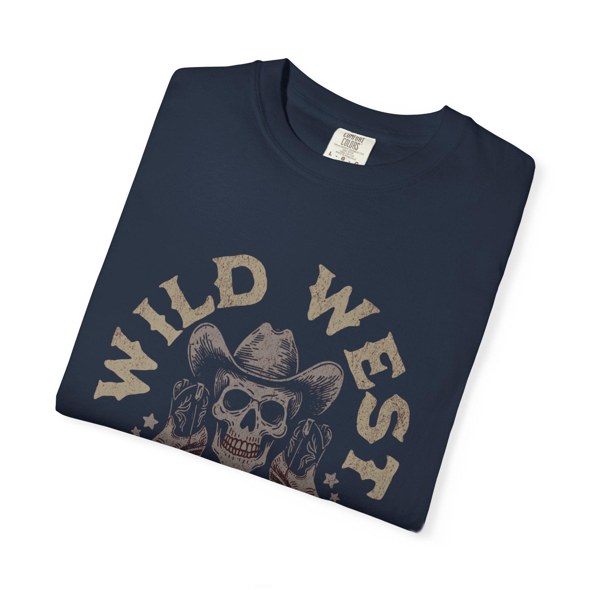 Wild west skull t-shirt - Vintage cowboy style apparel