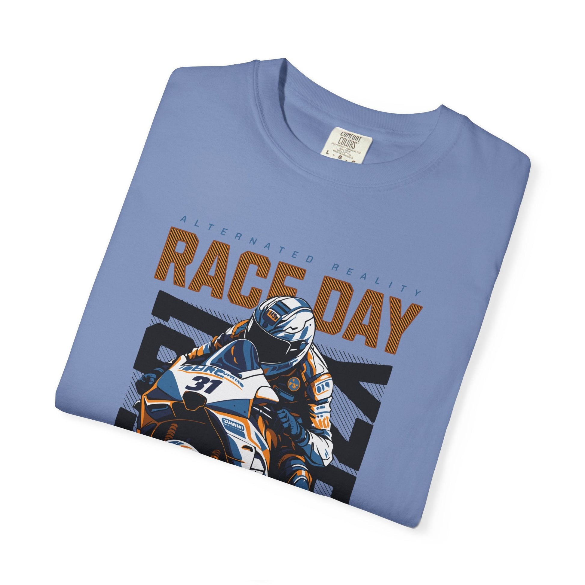 Motorcycle race t-shirt - Graphic design apparel, unisex