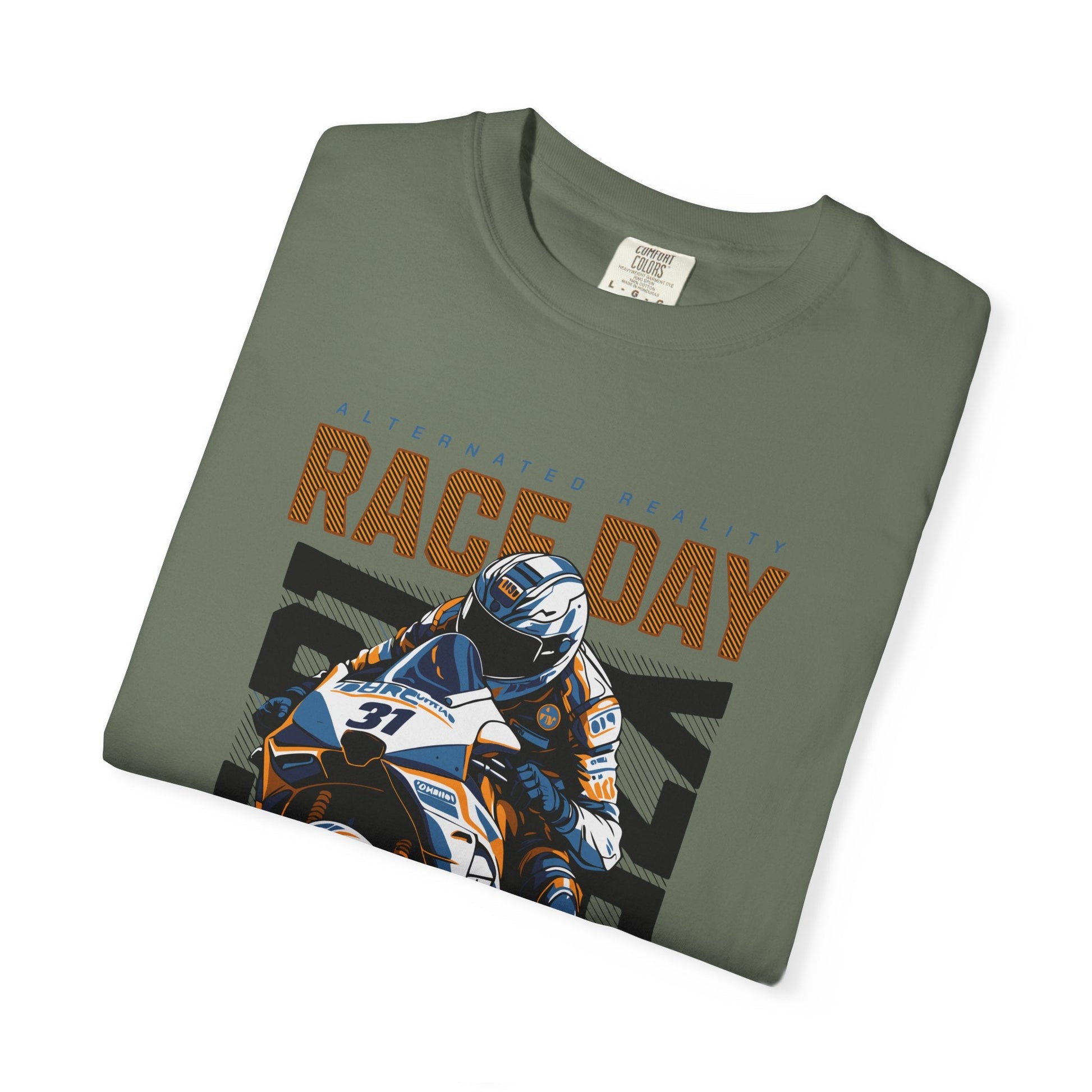 Motorcycle race t-shirt - Graphic design apparel, unisex